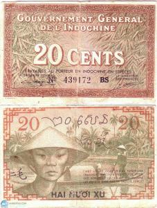 Indochina Money 20 Sen