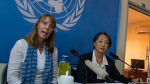 Special Rapporteur of the UNs for Cambodia Prof. Rona Smith, and Country Rep. Hee Wan-Lee Courtesy: undp.org.fj 