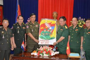 Arts Exchange Program between VN, Cambodia and Lao on theme of Military Cooperation. (Photo Courtesy monoroom.com dated October 25, 2017 or http://hrkhnews.com/?p=7419)