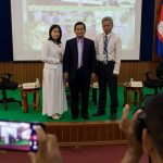 Loung Chengda, left, of the Khmer Republican Party, and In Chhaom, right, of the Cambodian Light Party, at a June campaign debate with Kin Phea, the moderator. Twenty parties will be on the ballot in the July 29 national election, but Mr. Hun Sen’s is the only one most voters have heard of.CreditAmanda Mustard for The New York Times