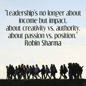Leadership is not about Income